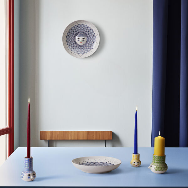 Olga Dish, blue, Bjørn Wiinblad