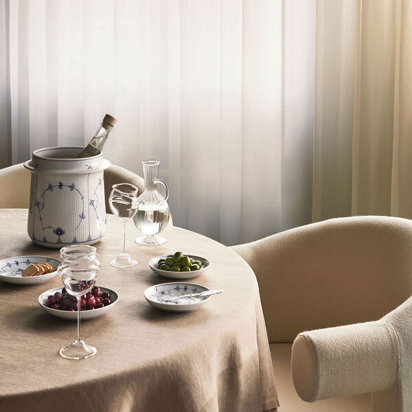 Musselmalet Riflet Weinkühler 21,5 cm, Royal Copenhagen