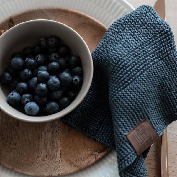 Knitted Cloth, dark grey, By LOHN