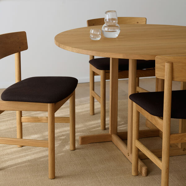 BM80 Mogensen Shaker Table &Oslash; 120 cm, oiled oak, Fredericia Furniture