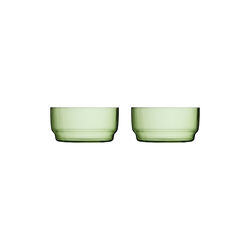 Torino Bowl, green, Lyngby Glas