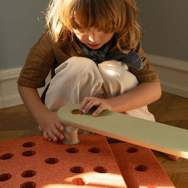 2 x Balance Beams, dusty green, MODU