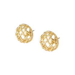 VENUS Earrings, light gold, bangle up