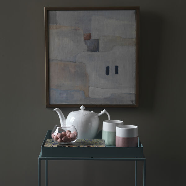 Gerippter Contrast-Becher 35 cl, Moos, Royal Copenhagen