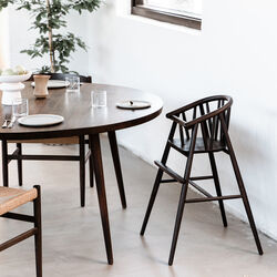 Saga Hochstuhl, ger&auml;ucherte eiche, OAKLINGS