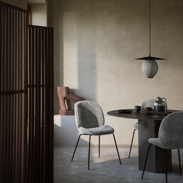 Epic runder Esstisch, nebelgrau, GUBI