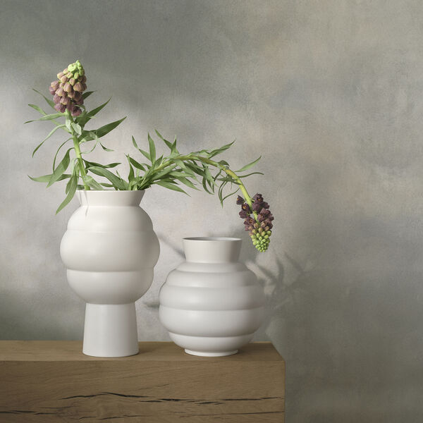 Tortus Archie Vase Nr. 3, wei&szlig;, Knabstrup Keramik