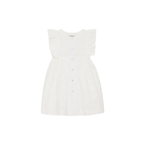 Dress SS Embroidery, antique white, HUTTEliHUT