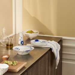 Blå Mega Riflet Öl- und Essigflasche 33 cl, Royal Copenhagen