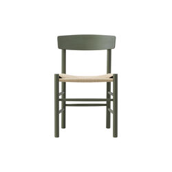 J39 Mogensen Stuhl, khaki green/natur, Fredericia Furniture