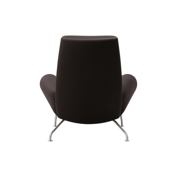Wegner Queen Chair | Dark Brown | Lounge Chair + Ottoman, Fredericia Furniture