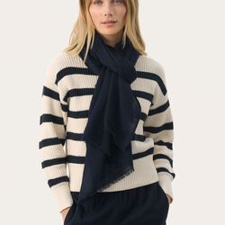 MadihaPW Scarf, dark navy, Part Two