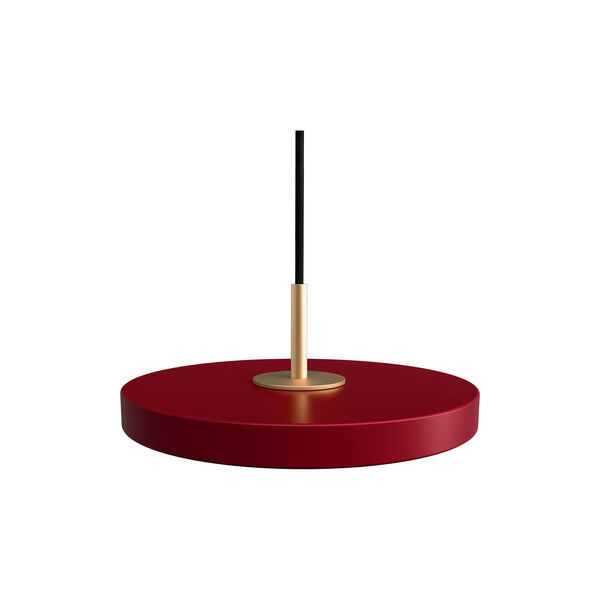 Asteria Micro Pendant, ruby red/brass, UMAGE