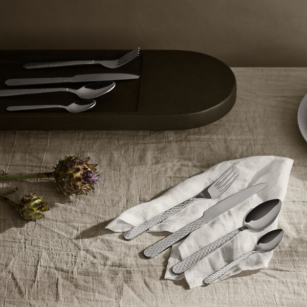 Rhombe Cutlery set 16 pcs., Lyngby Porcel&aelig;n