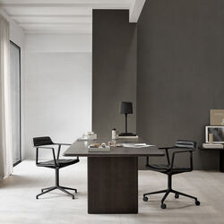 VIPP452 Drehstuhl mit Rollen, schwarz/schwarz, Vipp