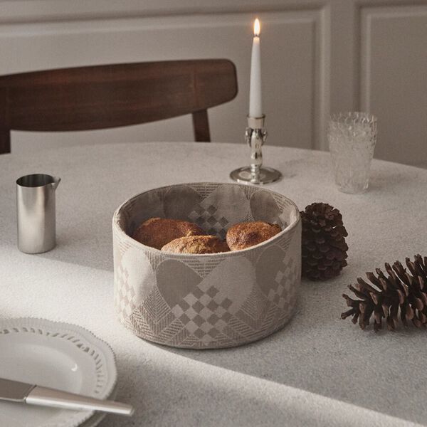 CHRISTMAS Breadbasket, deep red, Georg Jensen Damask