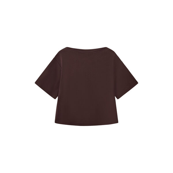 TEASW BOATNECK T-SHIRT, dark brown, Sofie Schnoor