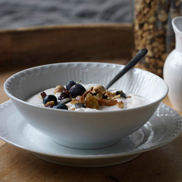 Weiße Halbspitze Portionsschale, Royal Copenhagen