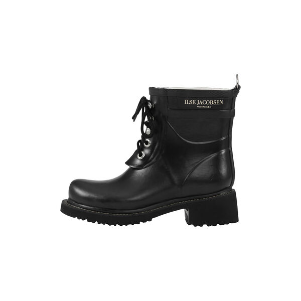 Short Rubber Boots, black black, Ilse Jacobsen Hornb&aelig;k