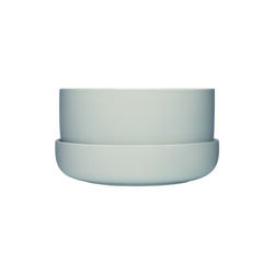 Nappula Flowerpot with Saucer big, pale grey, Iittala