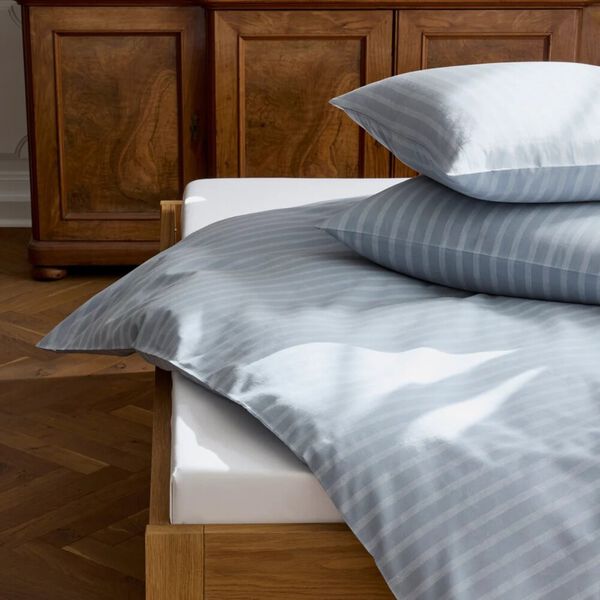 EVEN STRIPE Bedding, blue haze, Georg Jensen Damask