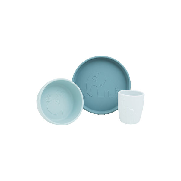 Deer Friends Stick&Stay Geschirrset, blau, Done by Deer