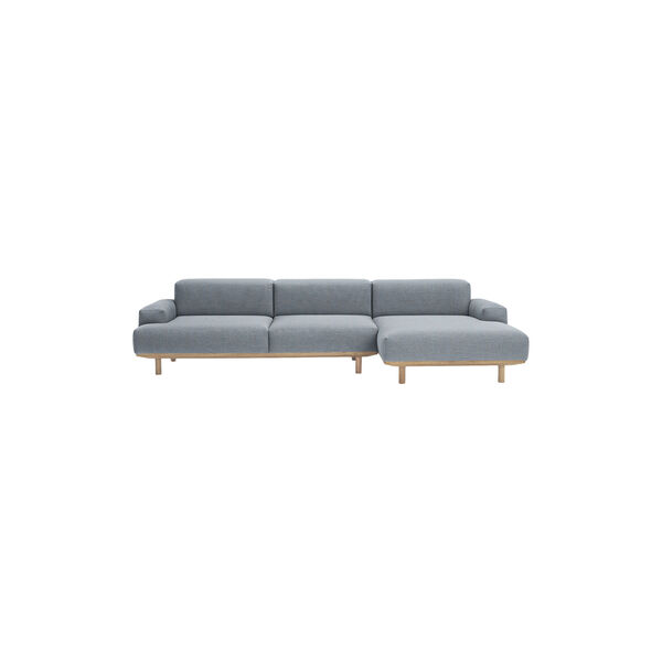 Reason 2 Seater Sofa with Chaiselong, Re-Wool 718, Bruunmunch Furniture