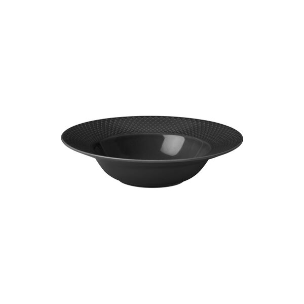 Rhombe Earth Soup plate &Oslash; 24.5 cm, slate, Lyngby Porcel&aelig;n