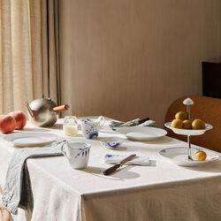 Wei&szlig; Gerippt Teller, 19 cm, Royal Copenhagen