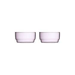 Torino Bowl, pink, Lyngby Glas