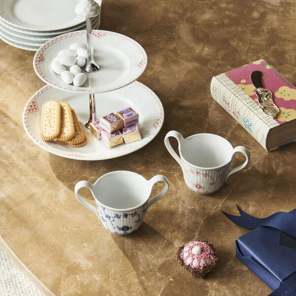 Musselmalet gerippt Babytasse 13 cl, Royal Copenhagen