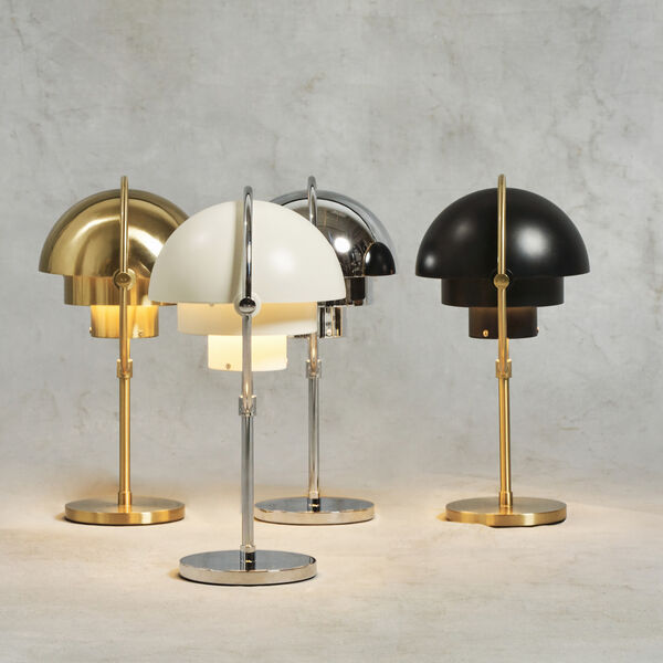 Multi-Lite tragbare Lampe, wei&szlig; seidenmatt/Chrom, GUBI