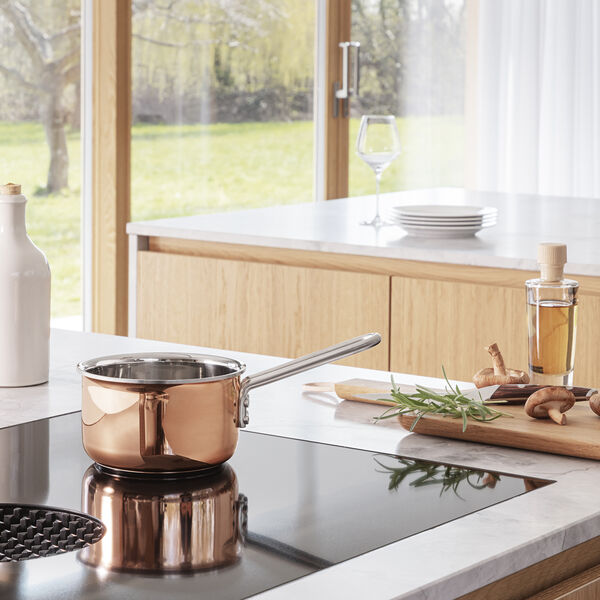 Saucepan 1 L, copper, Eva Trio