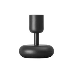 Nappula candle holder, dark grey, Iittala