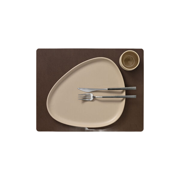 Serene table mat Square L, hazel, LIND DNA