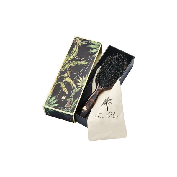 Boar- & Nylon Brush Medium, turtle, Fan Palm