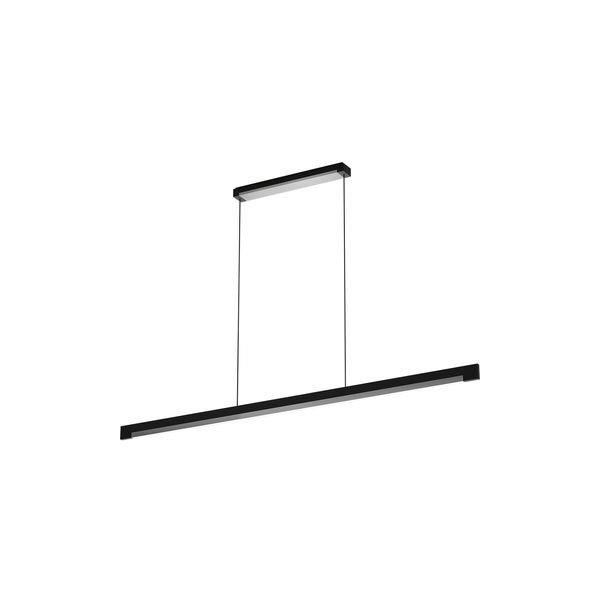 INLAY S1400 LINEAR Pendant, matt black/satin silver, LIGHT-POINT