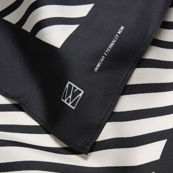 RafiqIW Scarf, black/whisper white, InWear