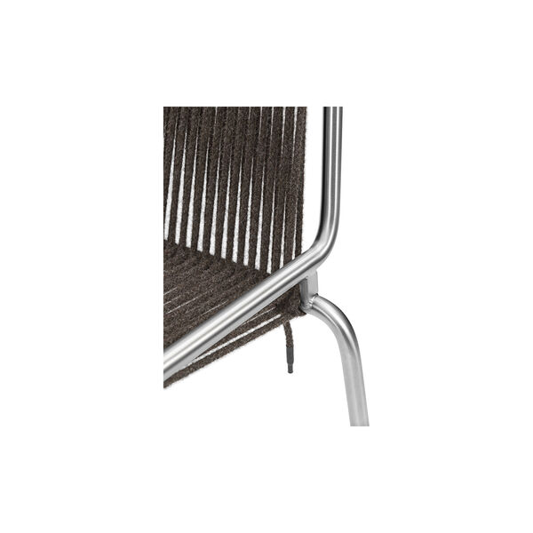Noel Armrest Chair, steel/dark grey wool, Thorup Copenhagen