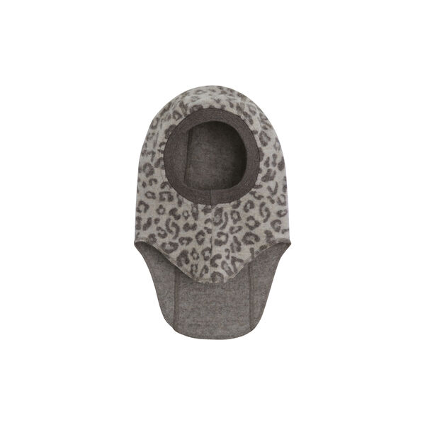 Balaclava Wool Fleece Jacquard, camel melange, HUTTEliHUT