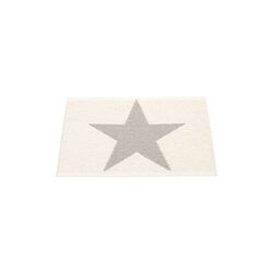 Viggo Plastic Rug, warm grey/vanilla, Pappelina