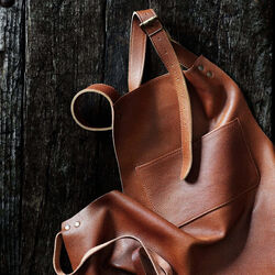 Lederschürze, braun, Gastrotools