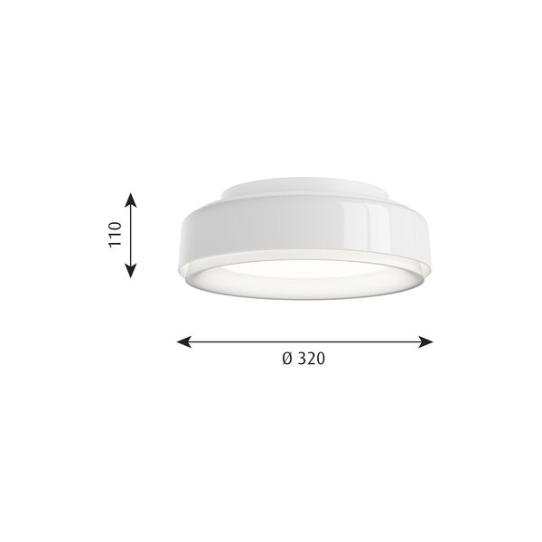 LP Grand Ceiling Light, white, Louis Poulsen