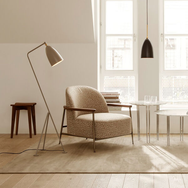 Gr&auml;shoppa-Pendelleuchte, schwarz gl&auml;nzend, GUBI