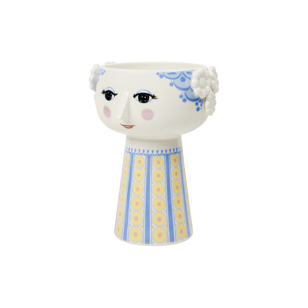 Eva Vase 18,5 cm, blau, Bjørn Wiinblad