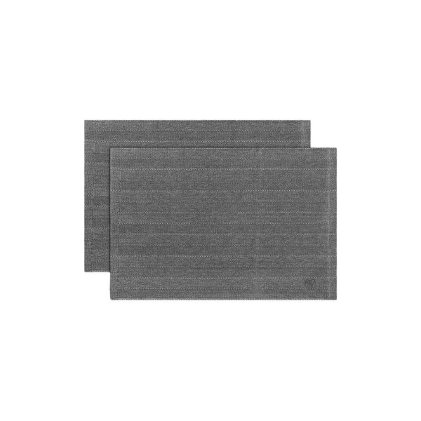 HERRINGBONE Placemat, dark grey, Georg Jensen Damask