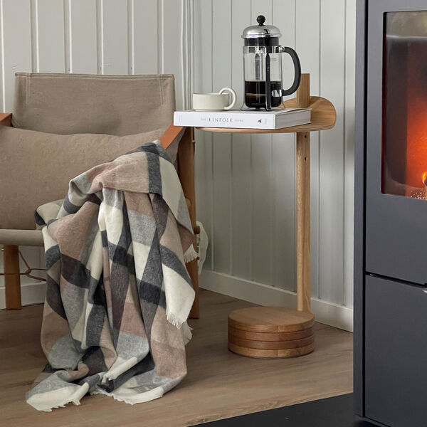 Intersection Throw, camel/white/grey, ELVANG