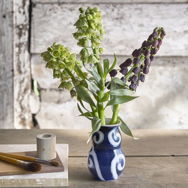 Tulle Vase, blau, K&auml;hler