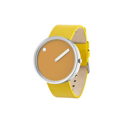 Picto Armbanduhr, mustard yellow/canary yellow, Picto