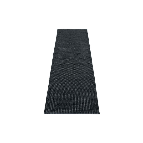 Svea Plastic Rug, black metallic/black Svea Plastic Rug, black metallic/black, Pappelina